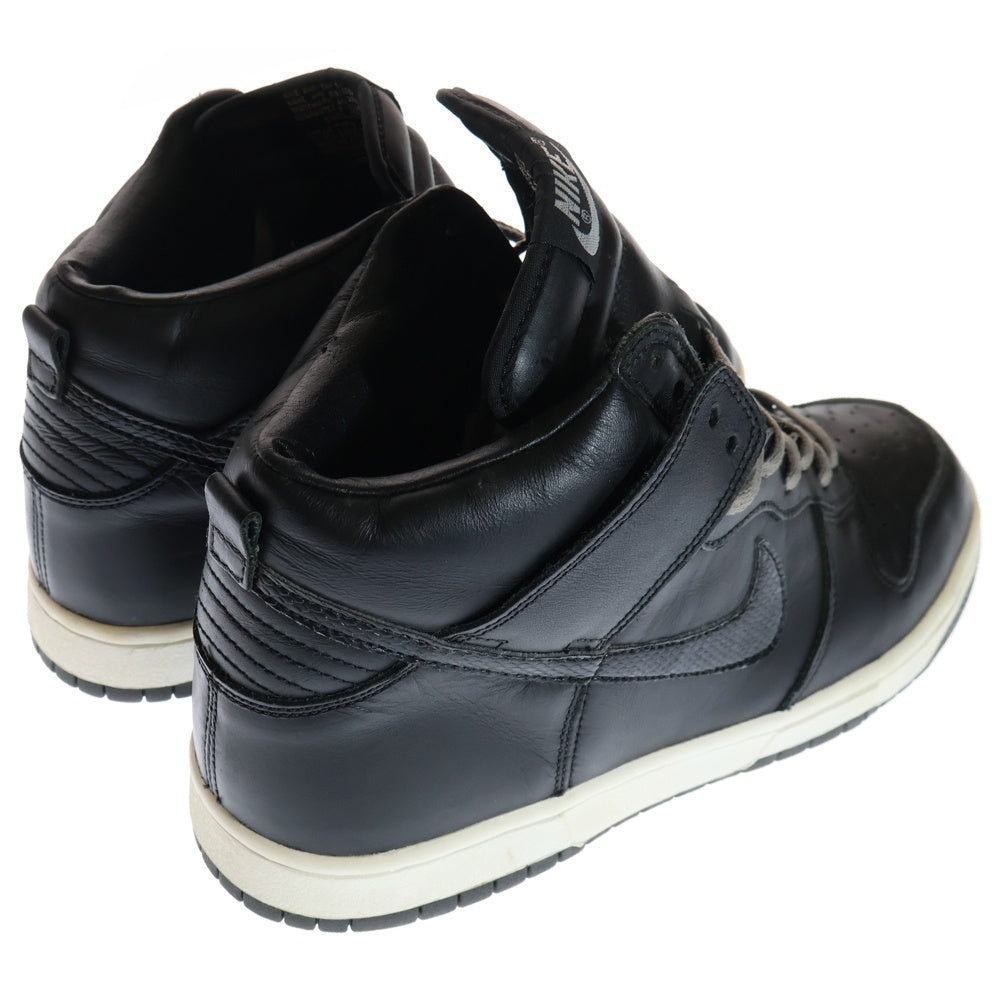 NIKE(ナイキ) 【観賞用 2001年製】×Stussy Dunk HIgh Plus B × ステューシー ダンク ハイ プラス B ハイカットスニーカー 302763-001 ブラック US10/28cm