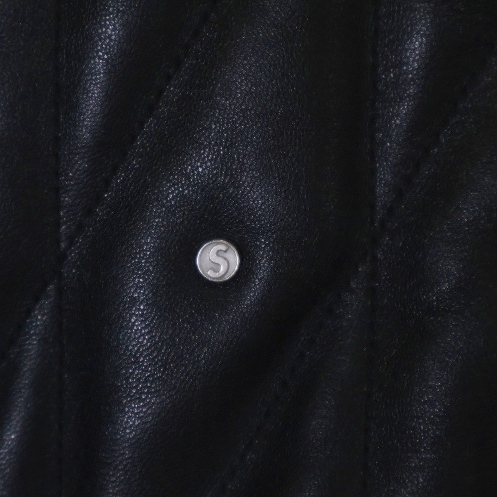 SUPREME(シュプリーム) 18AW Quilted Studded Leather Jacket キルテッド スタデッド レザージャケット ブラック