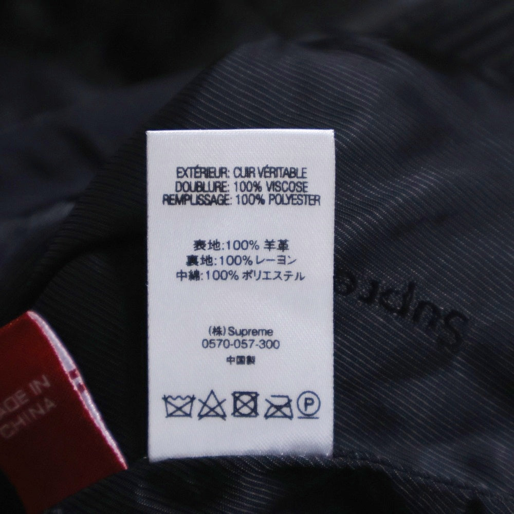 SUPREME(シュプリーム) 18AW Quilted Studded Leather Jacket キルテッド スタデッド レザージャケット ブラック