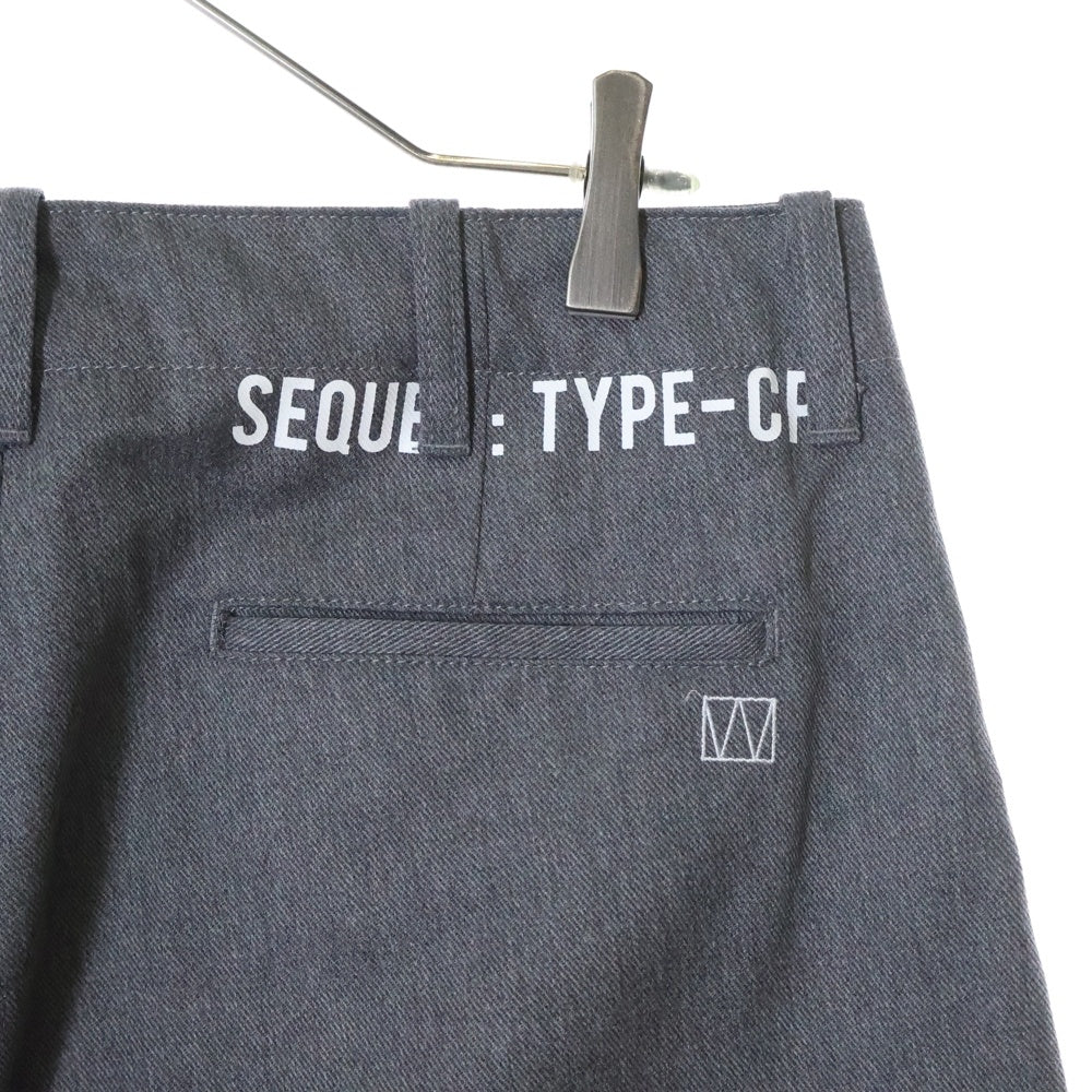 SEQUEL(シークエル) 23AW WEEKEND ロゴプリント ロングパンツ WE-23AW-PT-02 グレー