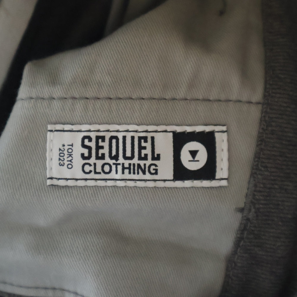 SEQUEL(シークエル) 23AW WEEKEND ロゴプリント ロングパンツ WE-23AW-PT-02 グレー