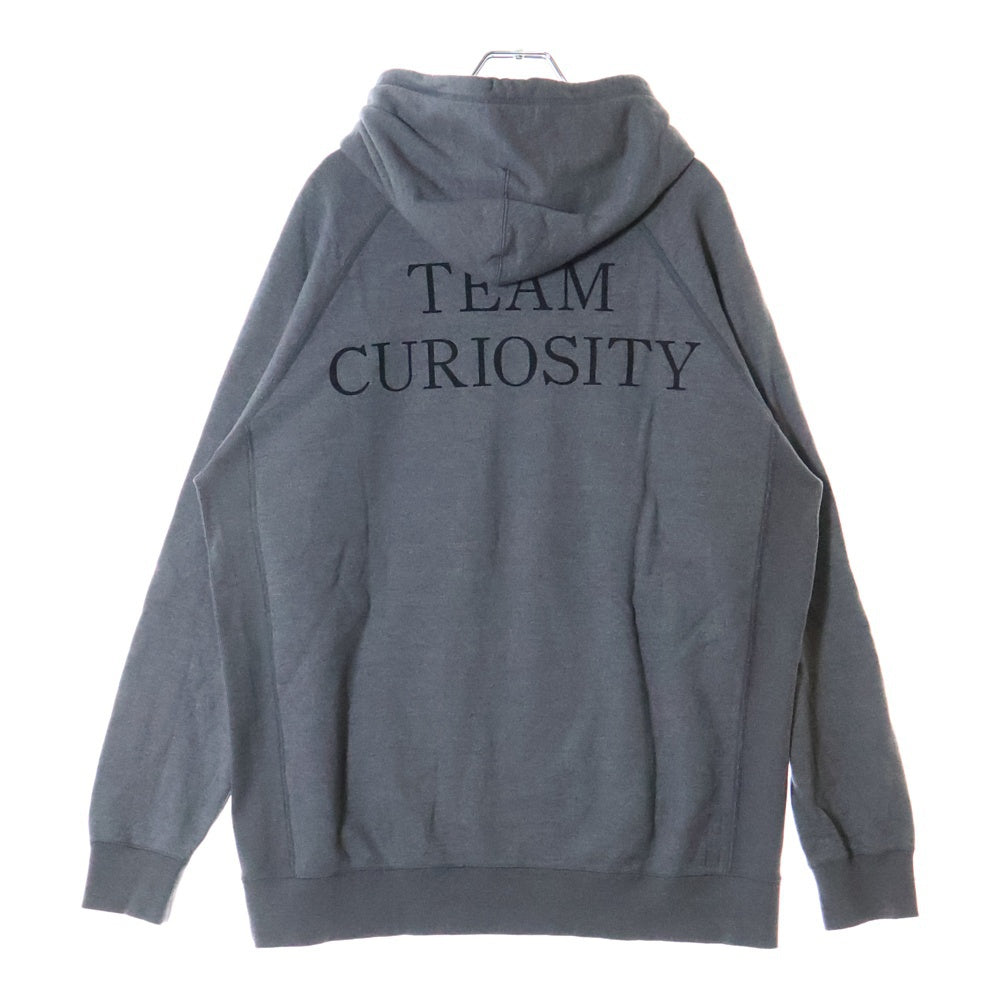 SEQUEL(シークエル) ロゴ3Dプリント プルオーバーパーカー グレー 