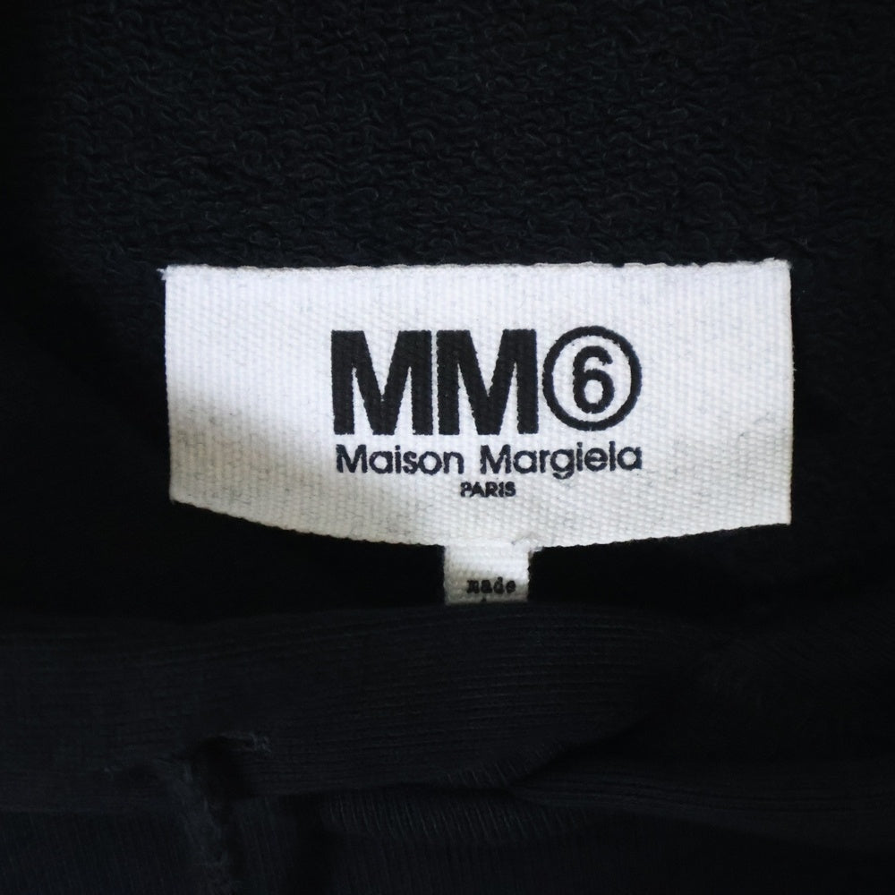 MM6 Maison Margiela(エムエムシックスメゾンマルジェラ) 22AW バックスネークロゴ プルオーバーパーカー S62GU0080 S25537 ブラック