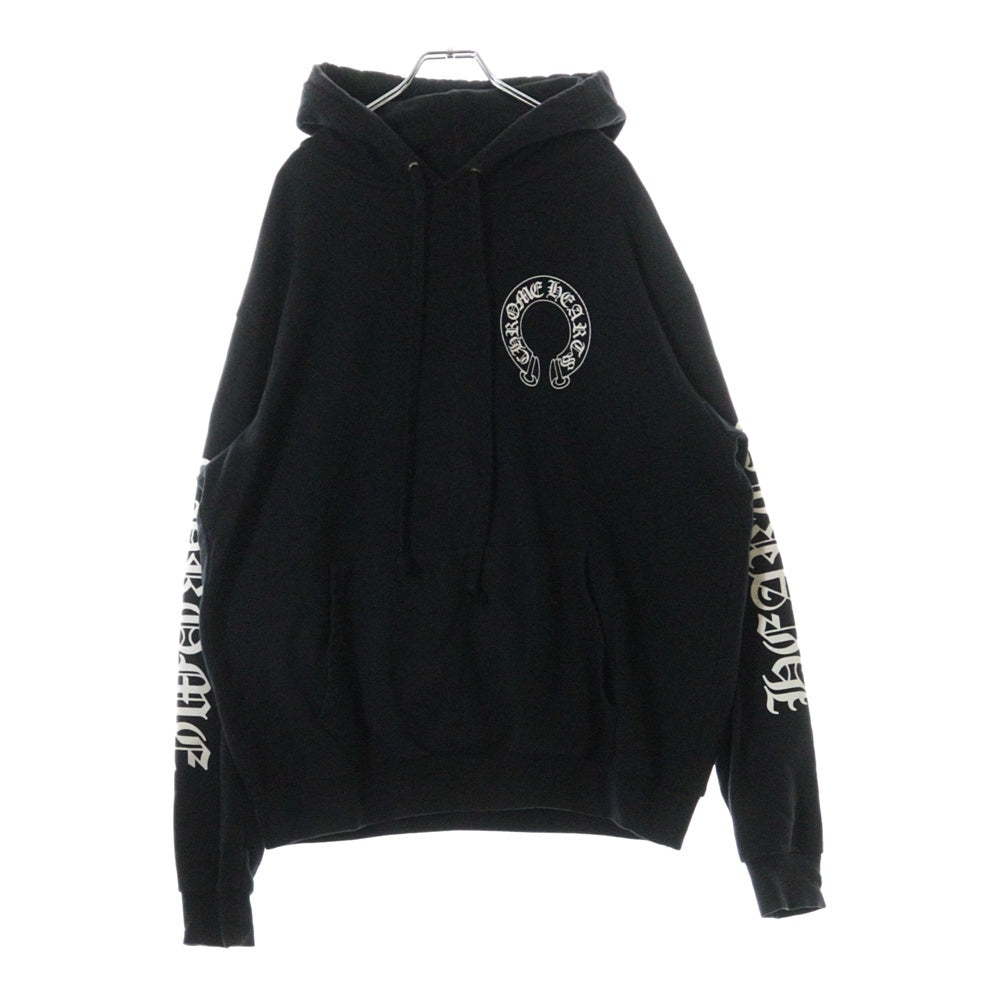 CHROME HEARTS(クロムハーツ) × MATTY BOY Chomper Horseshoe Hoodie マッティボーイ チョンパーホースシュー スウェット プルオーバーパーカー ブラック