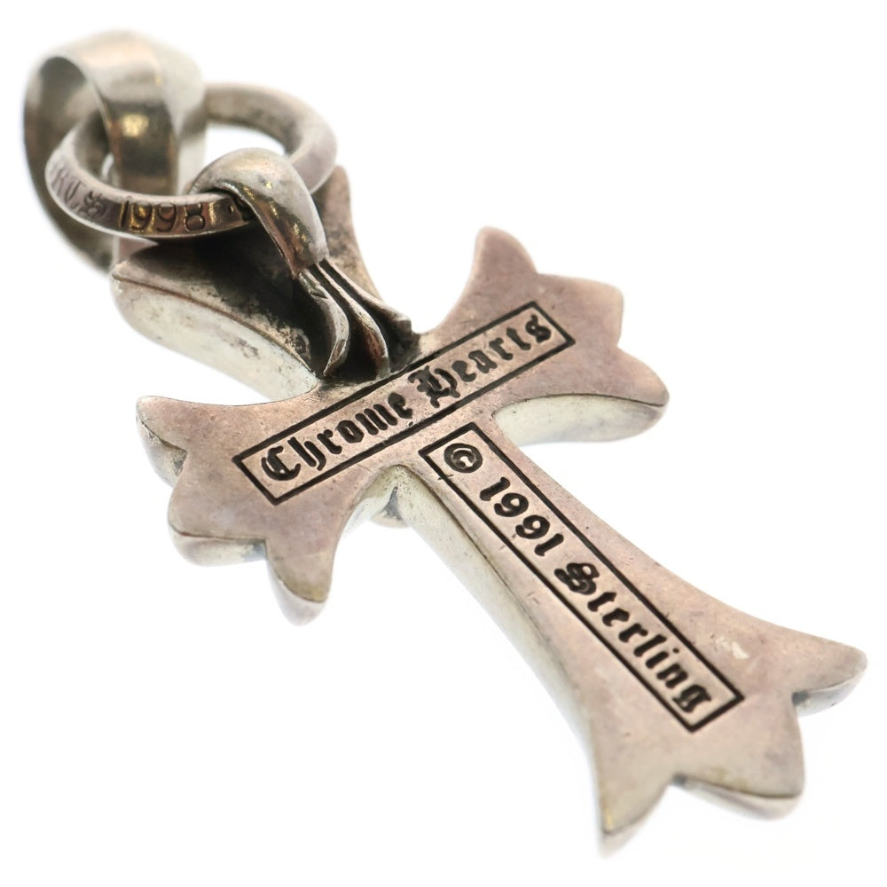 CHROME HEARTS(クロムハーツ) CH CRS SML W/BALE Wベイル スモールCHクロス ペンダントトップ シルバー BCA218