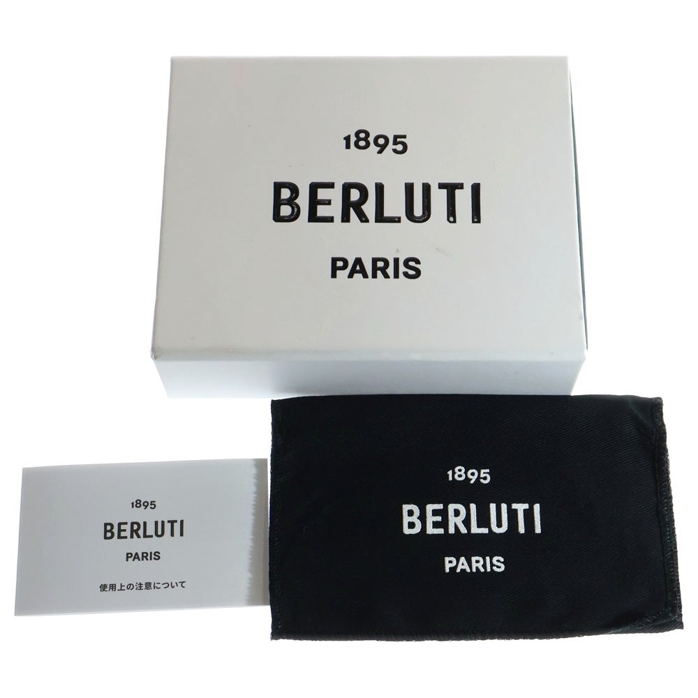 Berluti(ベルルッティ) カリグラフィ 二つ折りレザーカードケース ブラウン