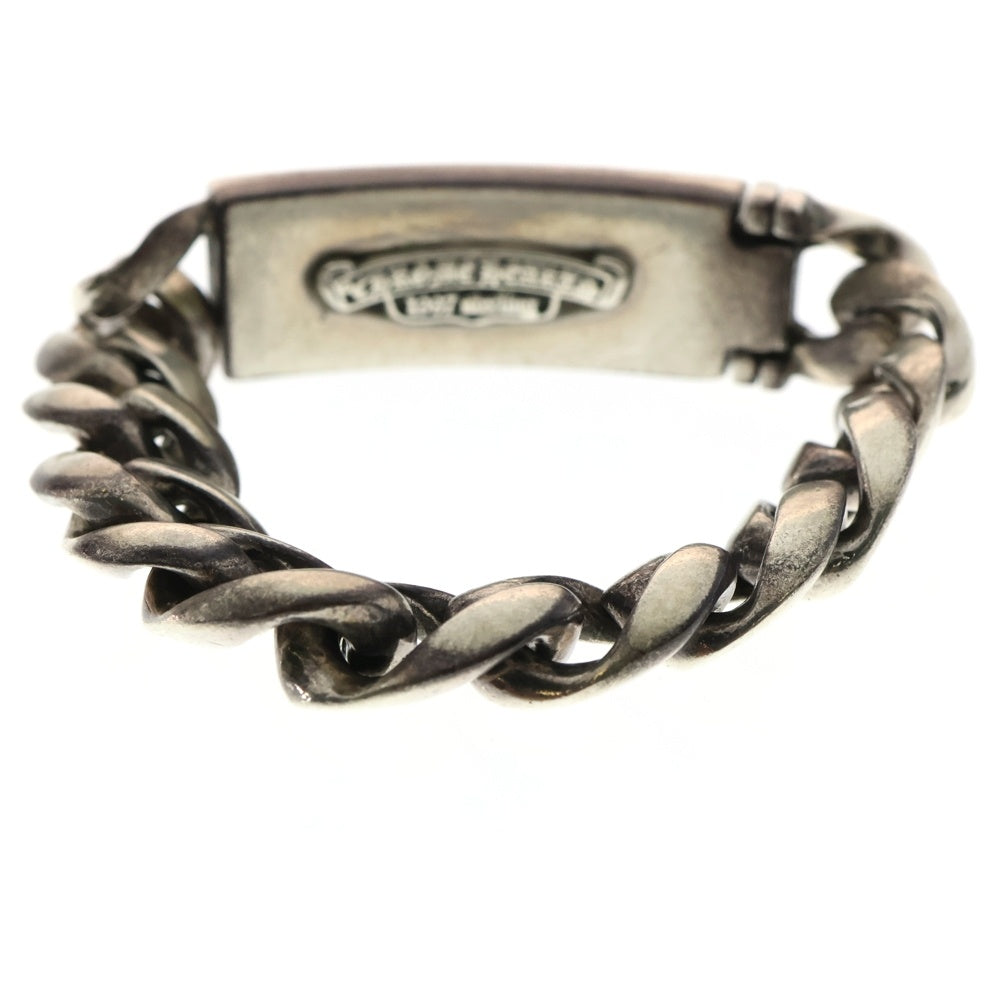 CHROME HEARTS(クロムハーツ) ID FLORAL CRS フローラルクロスIDクラシックリンク ブレスレット 11LINK シルバー BCA164