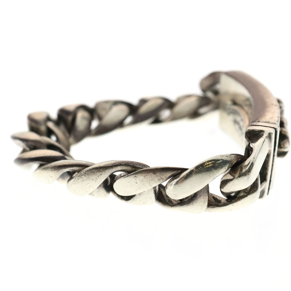 CHROME HEARTS(クロムハーツ) ID FLORAL CRS フローラルクロスIDクラシックリンク ブレスレット 11LINK シルバー BCA164