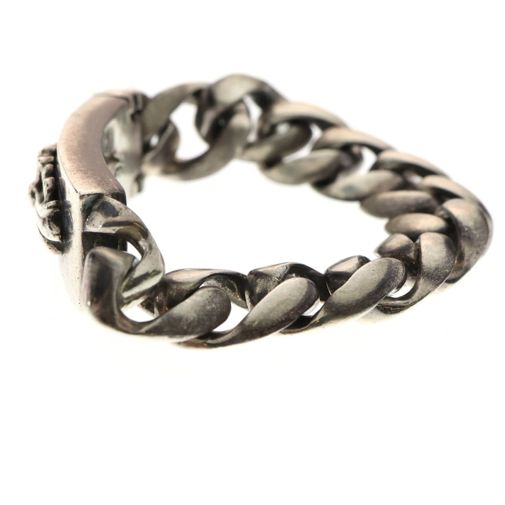 CHROME HEARTS(クロムハーツ) ID FLORAL CRS フローラルクロスIDクラシックリンク ブレスレット 11LINK シルバー BCA164