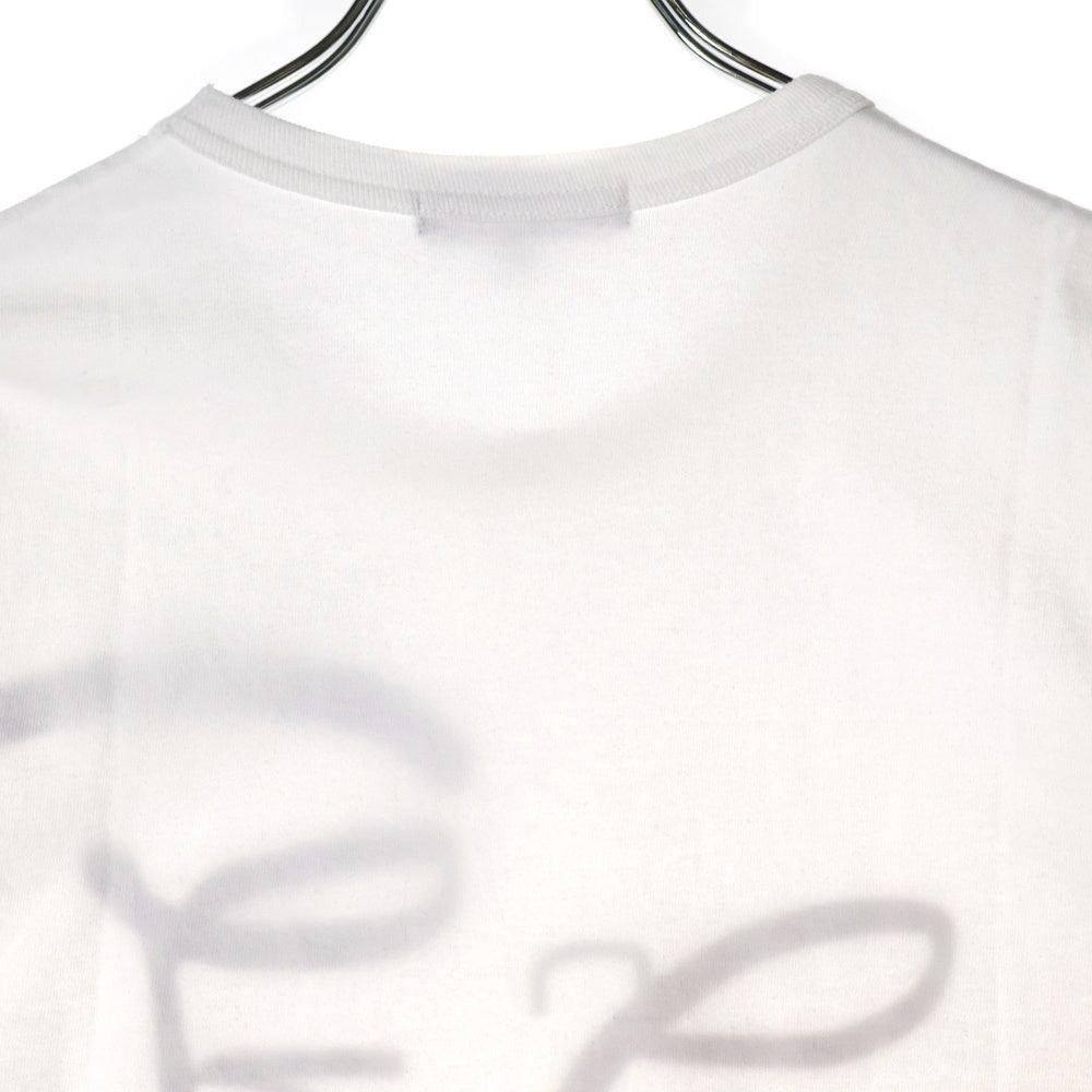 COMME des GARCONS(コムデギャルソン) プリントロゴ クルーネック半袖Tシャツ ホワイト OK-T106