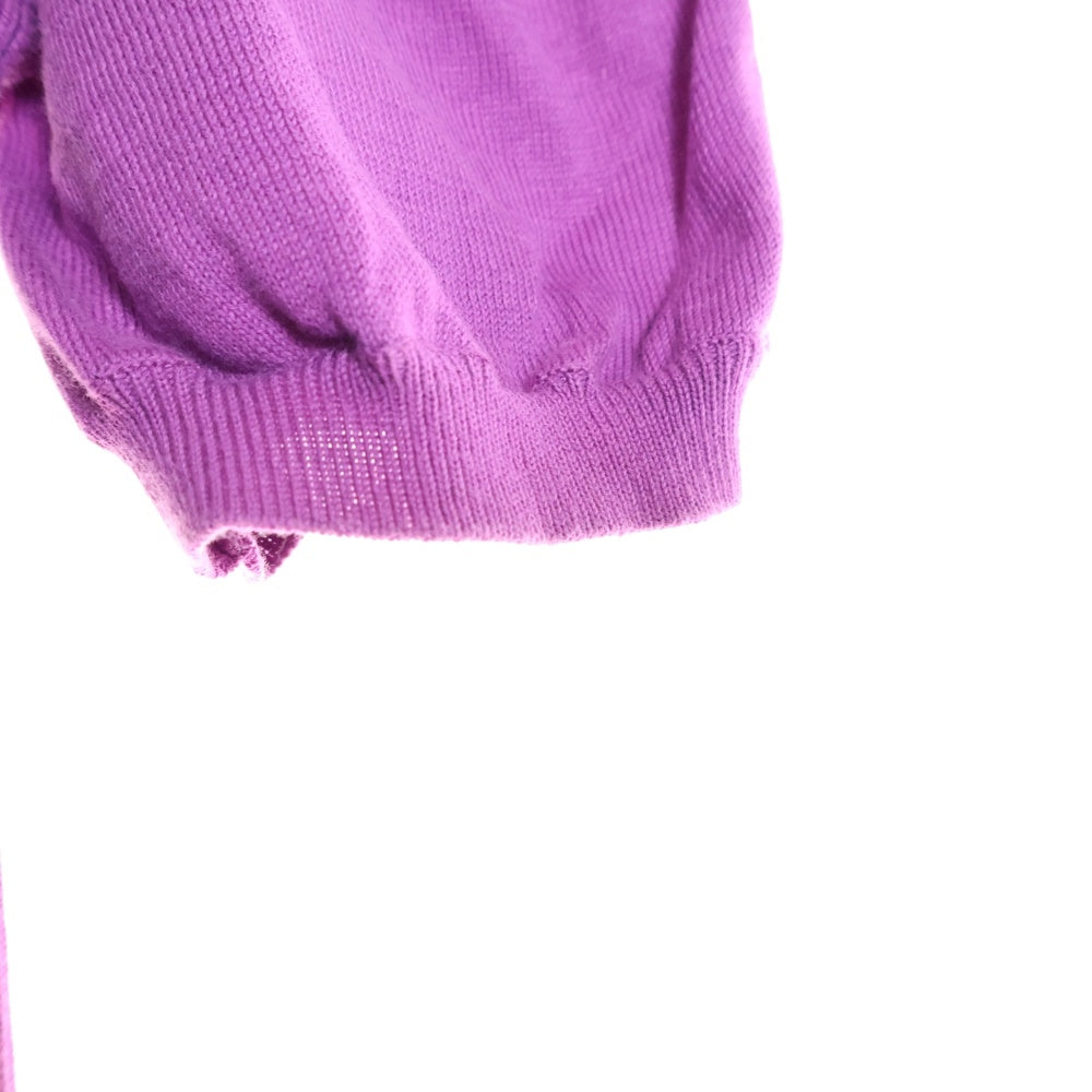 NO BRAND(ノーブランド) 3ボタン カーディガンシャツ パープル レディース