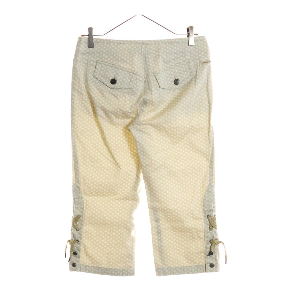 Calvin Klein Jeans(カルバンクラインジーンズ) ドット柄 クロップドパンツ デニムパンツ 495735 アイボリー レディース