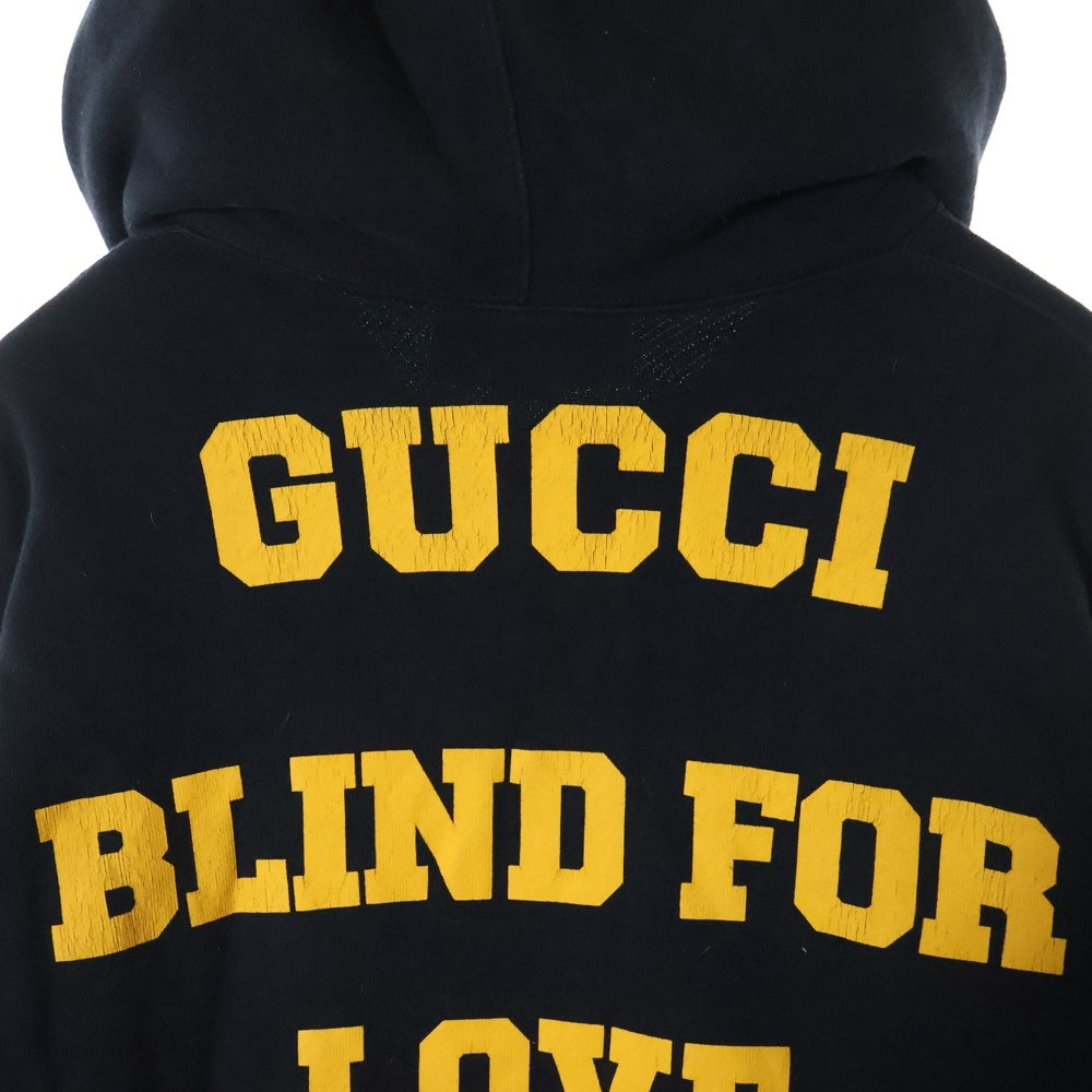 GUCCI(グッチ) ESCHATOLOGY カレッジプリントロゴ プルオーバーパーカー 660282 XJDJD ブラック