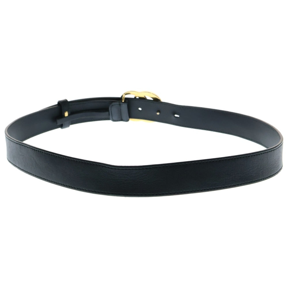 GUCCI(グッチ) GGバックル レザーベルト 414516 AP00T ブラック