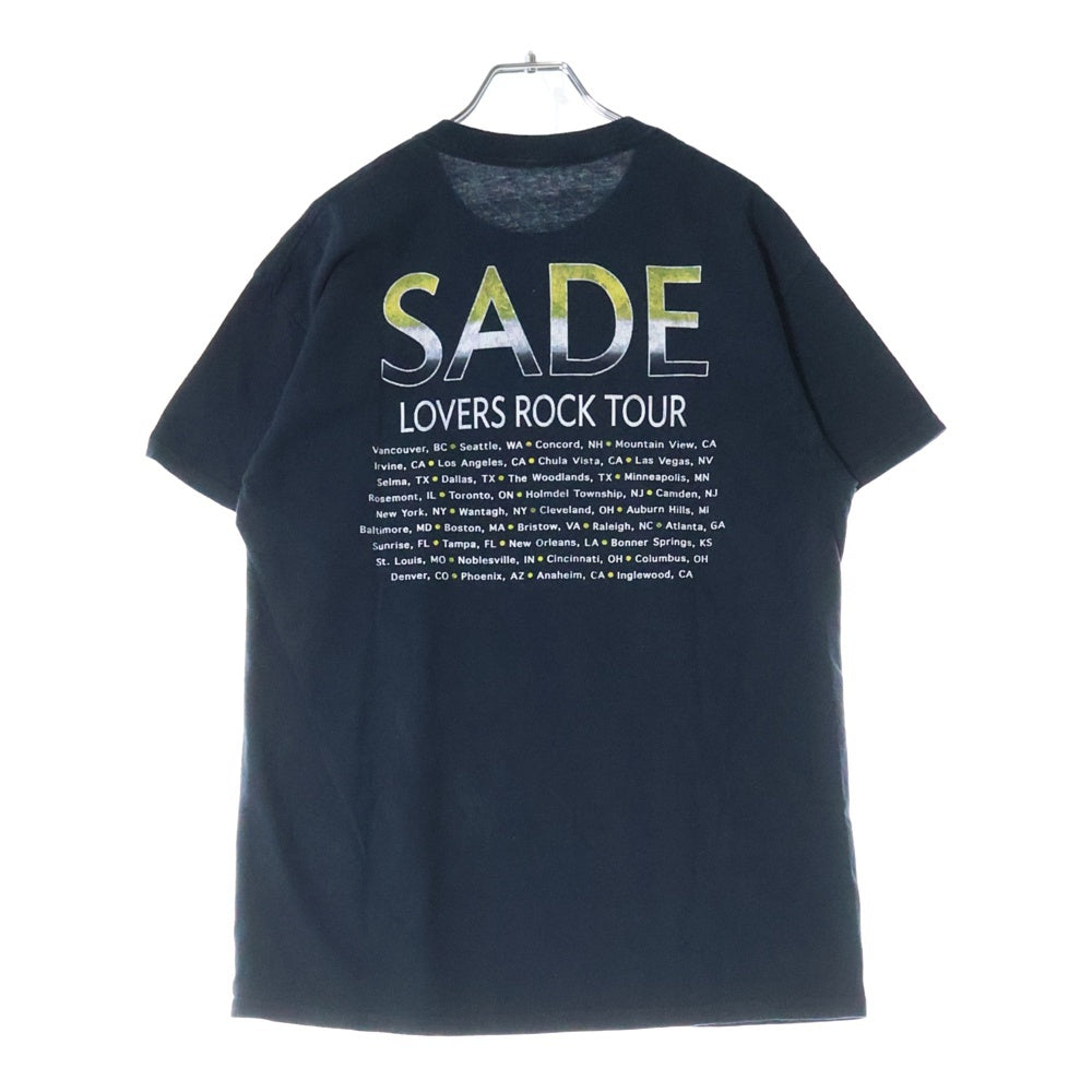 VINTAGE(ヴィンテージ) 00s SADE LOVERS ROCK TOUR シャーデー 両面プリント Tシャツ 半袖カットソー ブラック