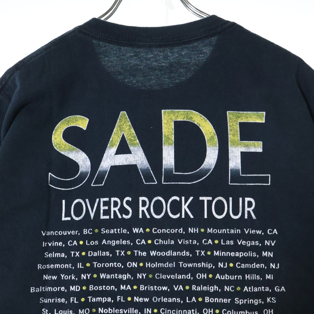 VINTAGE(ヴィンテージ) 00s SADE LOVERS ROCK TOUR シャーデー 両面プリント Tシャツ 半袖カットソー ブラック