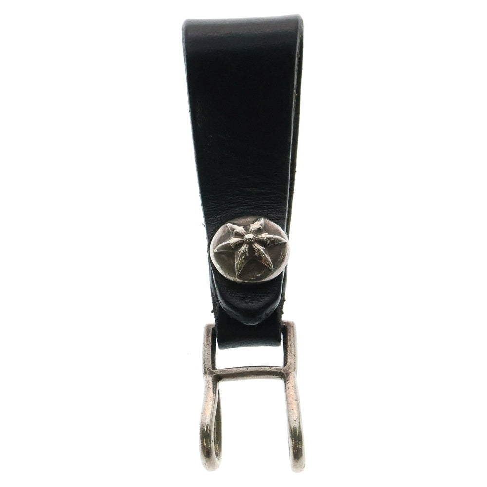 CHROME HEARTS(クロムハーツ) BELT LOOP D RING スターボール ベルトループ ブラック/シルバー