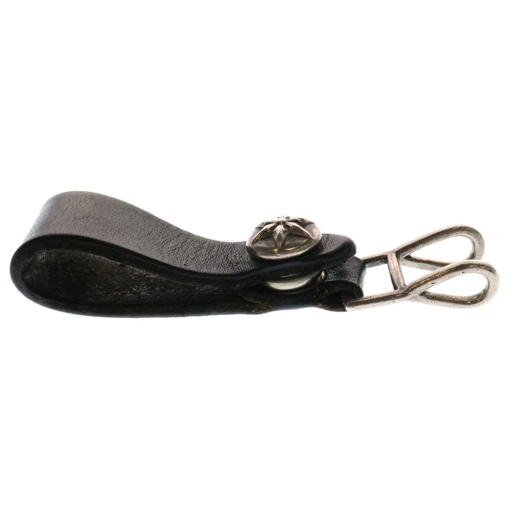 CHROME HEARTS(クロムハーツ) BELT LOOP D RING スターボール ベルトループ ブラック/シルバー