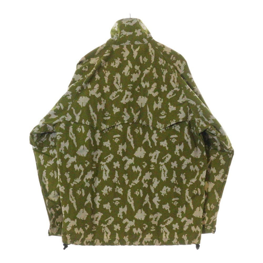 A BATHING APE(アベイシングエイプ) デジタルカモ ワッペン ジップアップ ジャケット カーキ