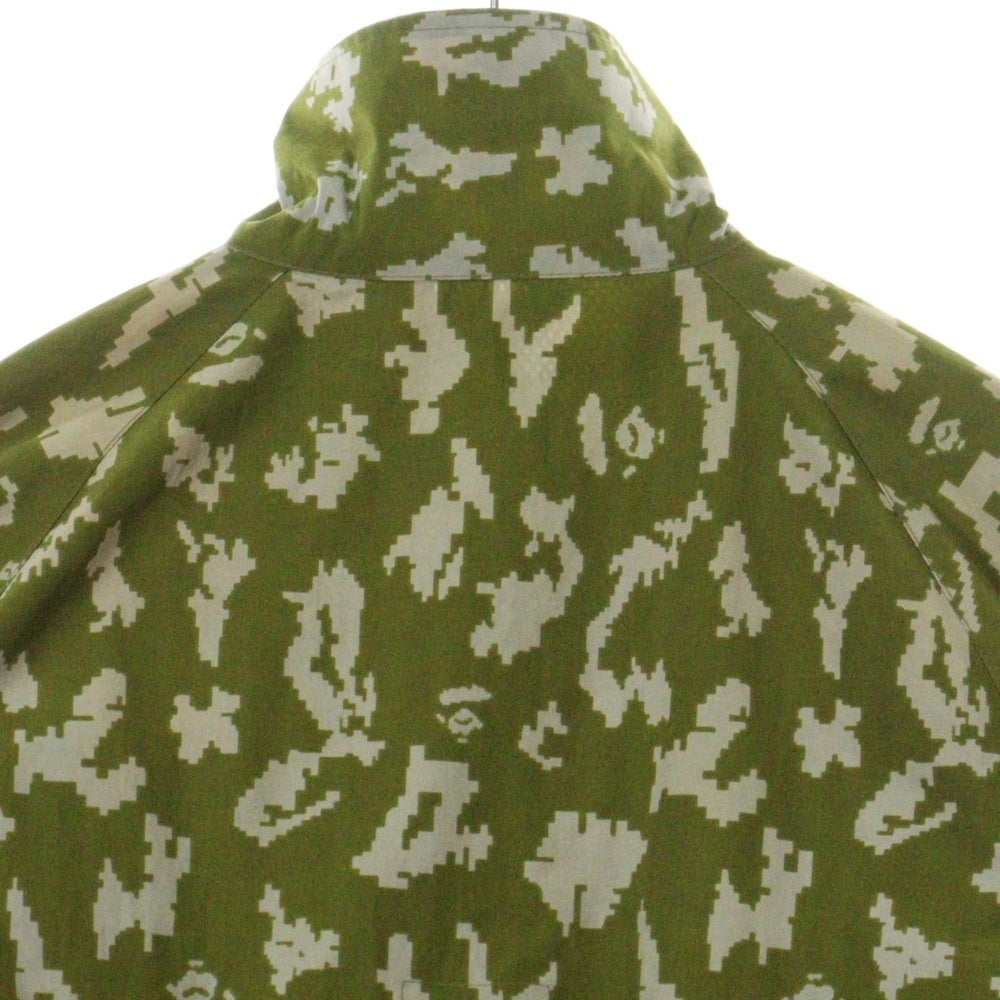 A BATHING APE(アベイシングエイプ) デジタルカモ ワッペン ジップアップ ジャケット カーキ