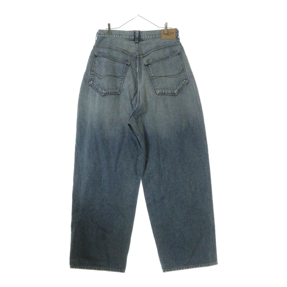 BALENCIAGA(バレンシアガ) 22AW Large Baggy Jeans コーティングラージバギーデニムパンツ ジーンズ インディゴ 719341 TNW60