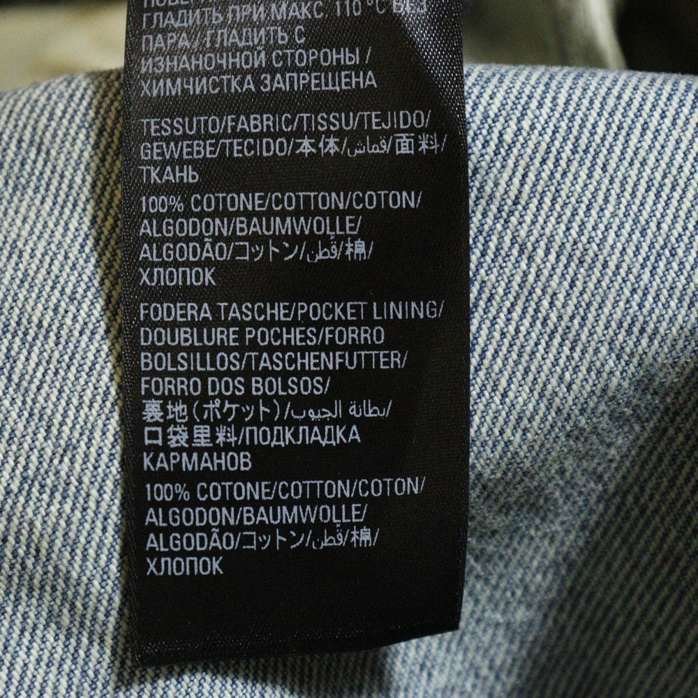 BALENCIAGA(バレンシアガ) 22AW Large Baggy Jeans コーティングラージバギーデニムパンツ ジーンズ インディゴ 719341 TNW60