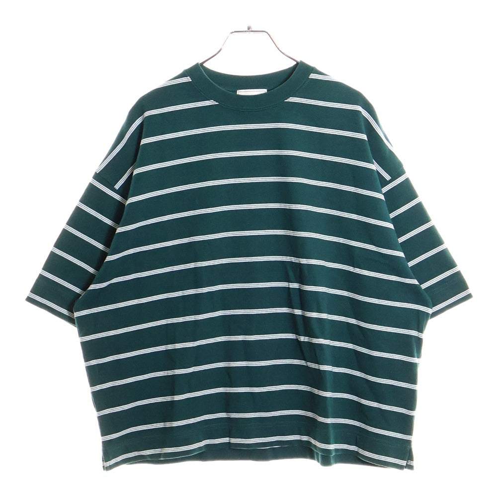 EVCON(エビコン) BORDER WIDE S/S T-SHIRT ボーダー クルーネック半袖Tシャツ グリーン 231-91108