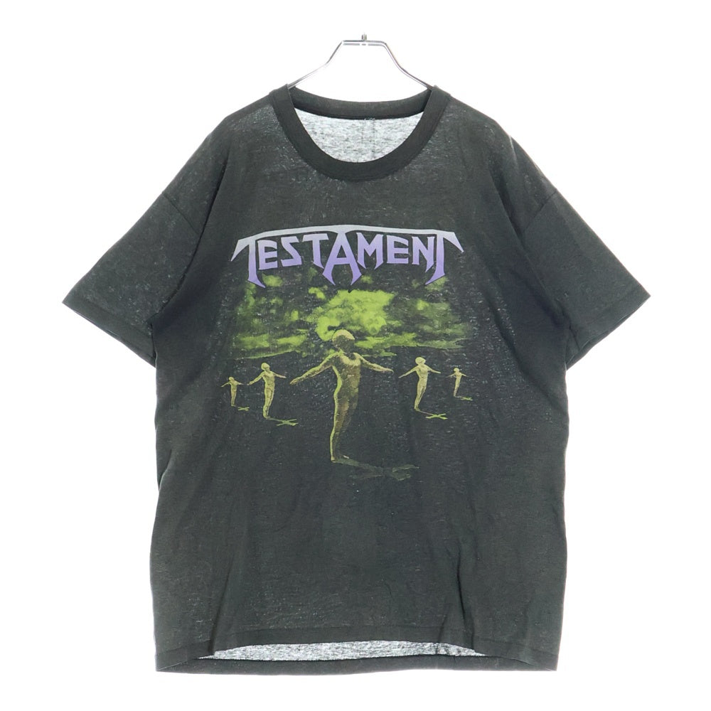 VINTAGE(ヴィンテージ) TESTAMENT テスタメント プリント 半袖クルーネックTシャツカットソー グレー