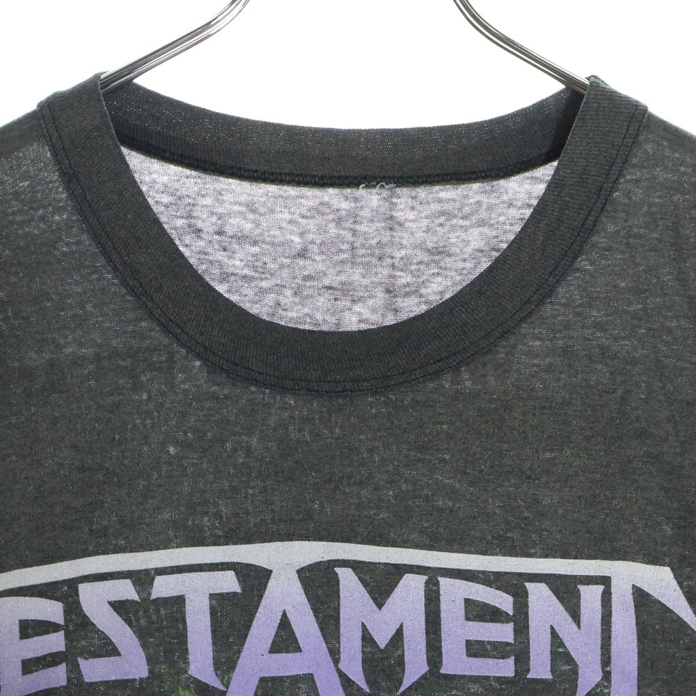 VINTAGE(ヴィンテージ) TESTAMENT テスタメント プリント 半袖クルーネックTシャツカットソー グレー