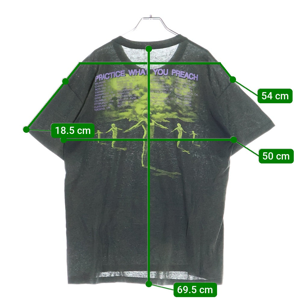 VINTAGE(ヴィンテージ) TESTAMENT テスタメント プリント 半袖クルーネックTシャツカットソー グレー