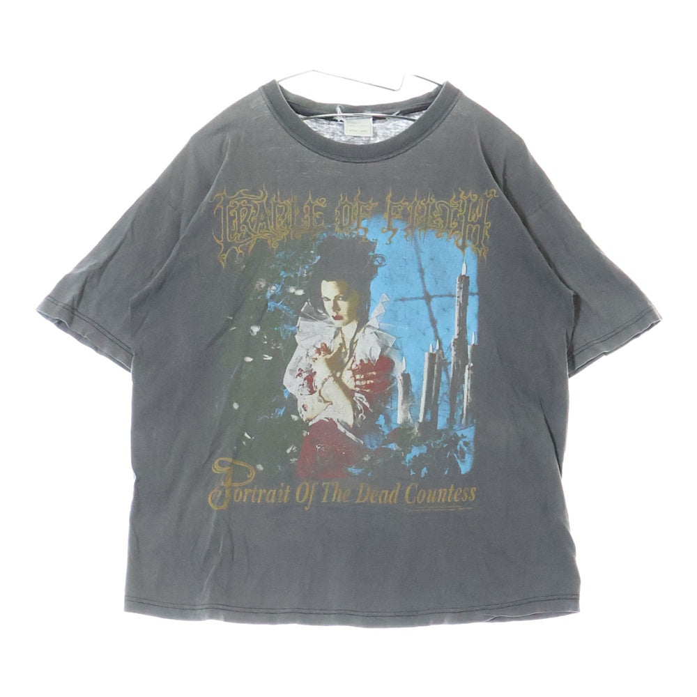 VINTAGE(ヴィンテージ) 90s CRADLE OF FILTH クレイドルオブフィルス 半袖 カットソー Tシャツ ブラック半袖Tシャツ グレー