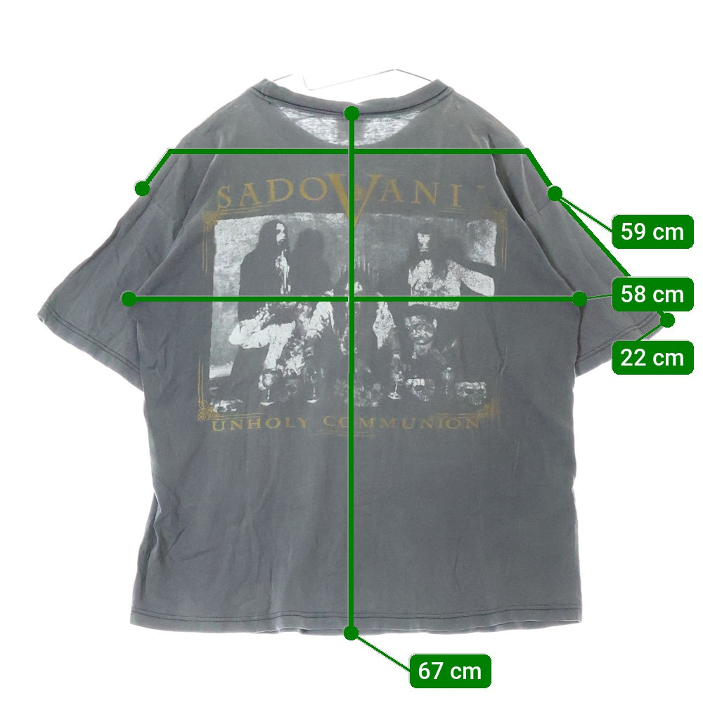 VINTAGE(ヴィンテージ) 90s CRADLE OF FILTH クレイドルオブフィルス 半袖 カットソー Tシャツ ブラック半袖Tシャツ グレー