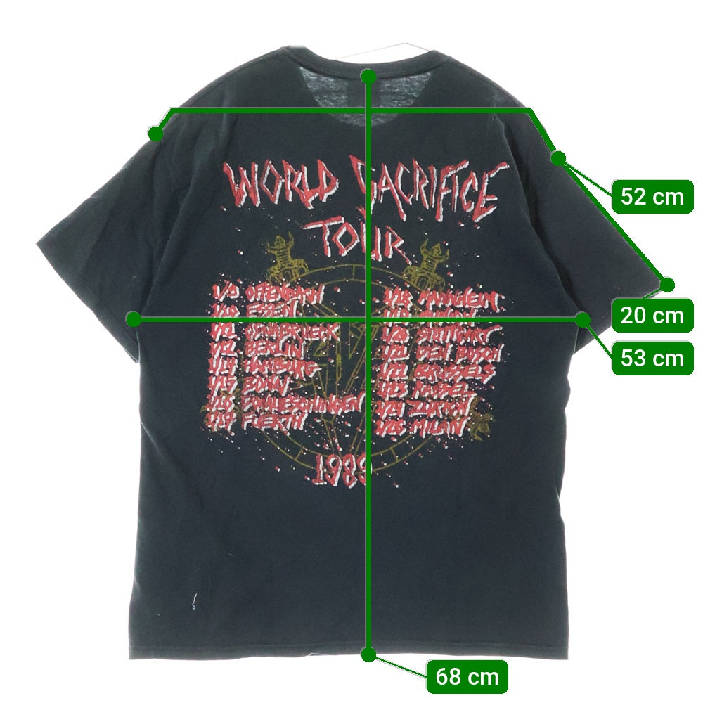 VINTAGE(ヴィンテージ) 00s SLAYER TEE スレイヤー 両面プリント 半袖クルーネックTシャツカットソー ブラック
