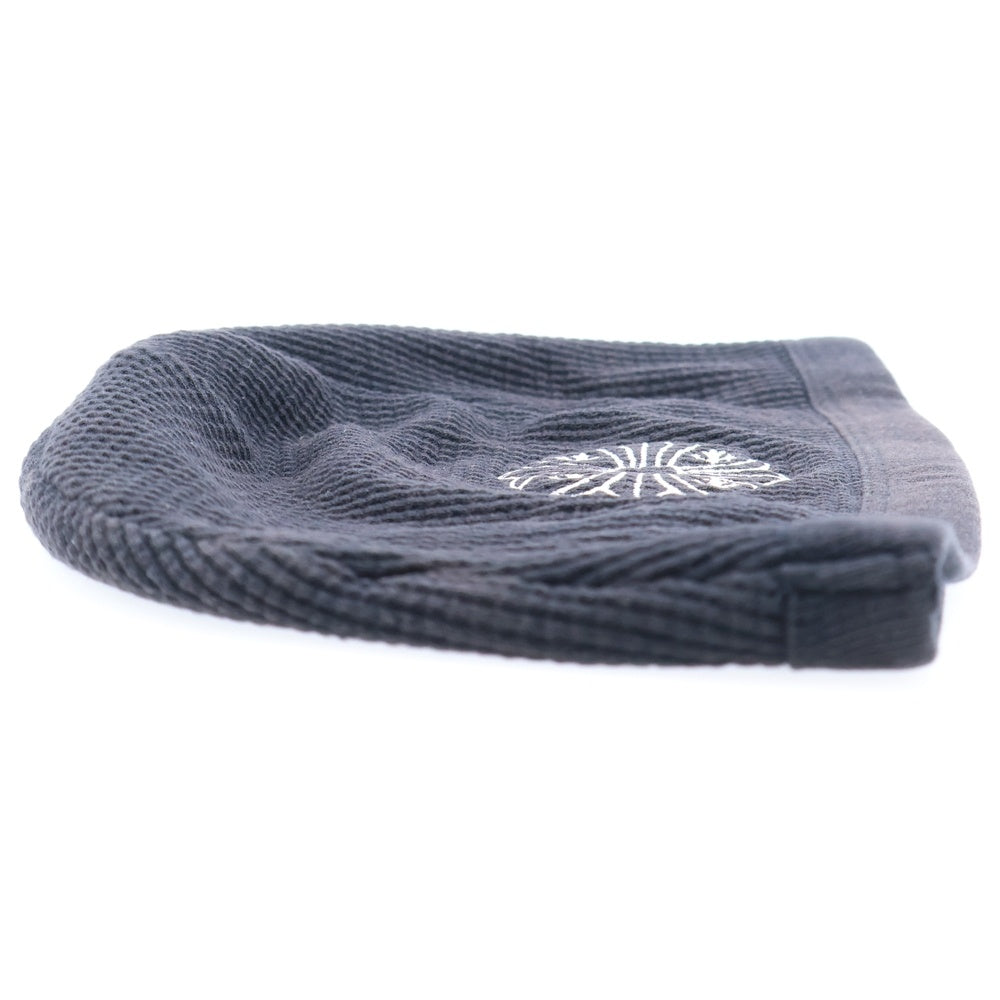 CHROME HEARTS(クロムハーツ) THERMAL BEANIE サーマルビーニー クロス刺繍 ニットキャップ 帽子 ブラック