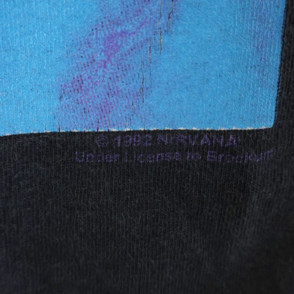 VINTAGE(ヴィンテージ) 90s NIRVANA SLIVER TEE ニルヴァーナ スリヴァー 両面プリント半袖Tシャツ カットソー ブラック