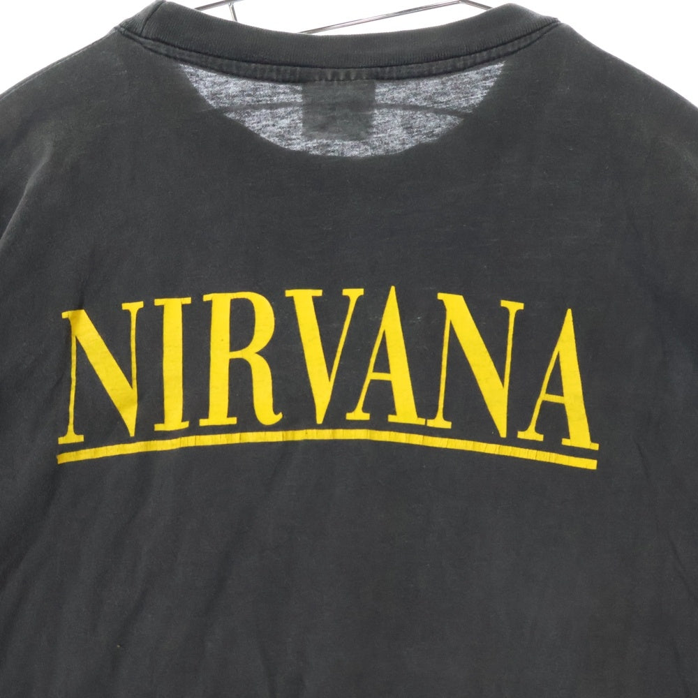 VINTAGE(ヴィンテージ) NIRVANA SMILE ニルヴァーナ スマイル Tシャツ 半袖カットソー ブラック