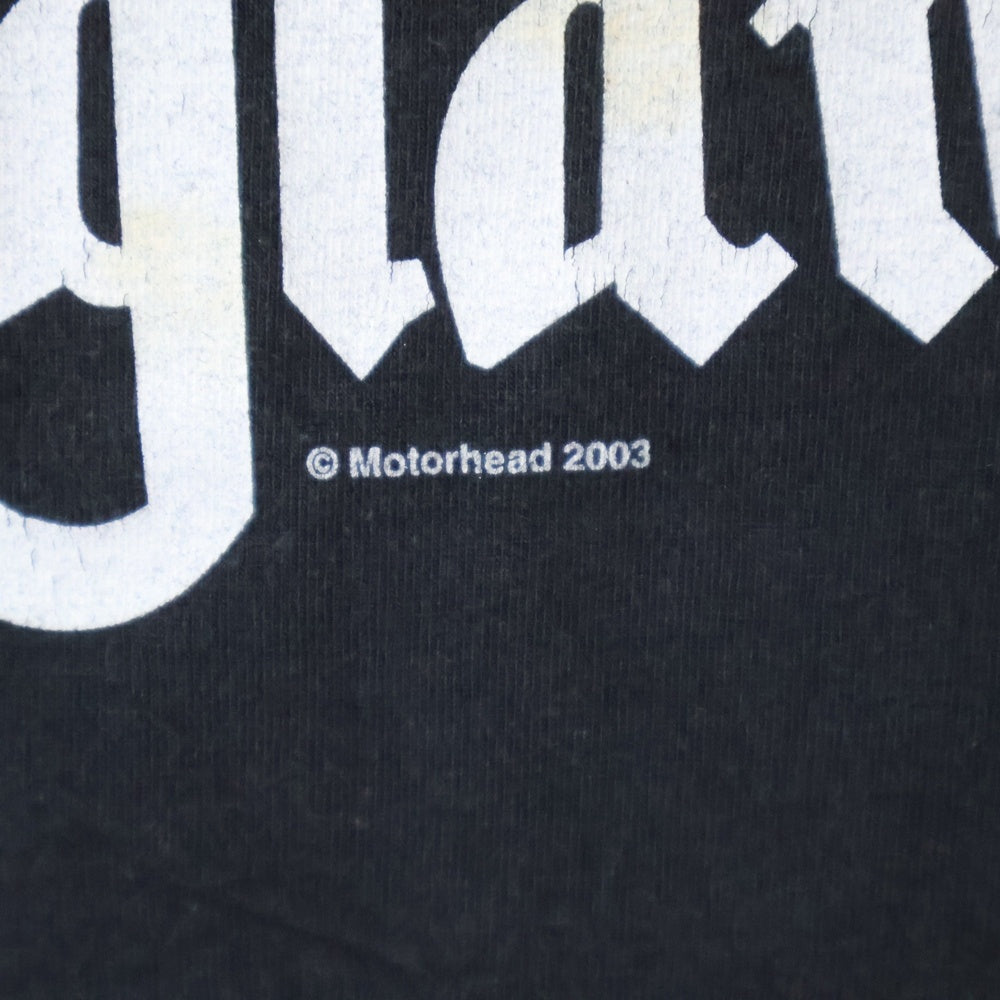 VINTAGE(ヴィンテージ) 03s MOTORHEAD TEE モーターヘッド FRUITSタグ プリントバンドTシャツ 半袖クルーネックカットソー ブラック