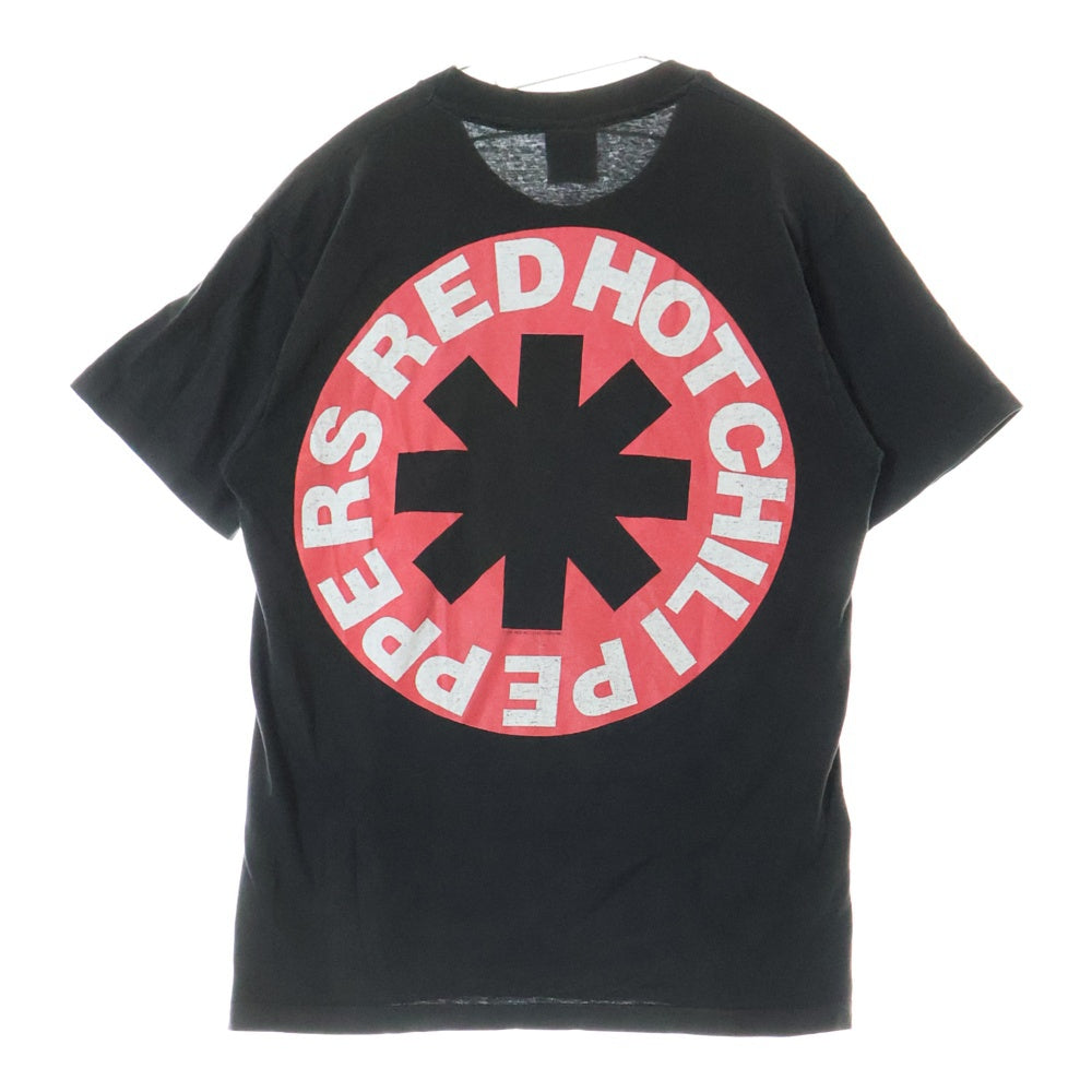 VINTAGE(ヴィンテージ) 90S VINTAGE RED HOT CHILI PEPPERS PICASSO GIANT レッドホットチリペッパーズ ピカソ USA製 両面プリント 裾シングル 半袖Tシャツ カットソー ブラック