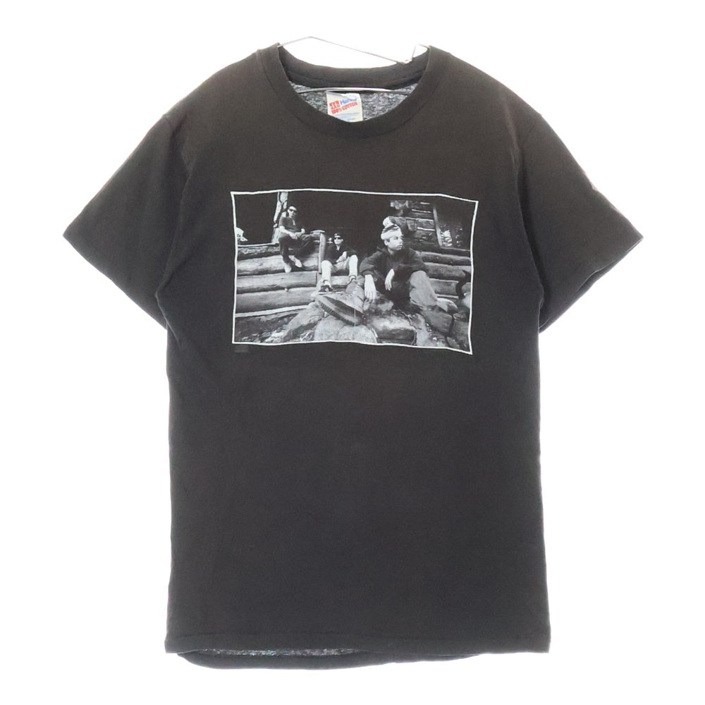 VINTAGE(ヴィンテージ) 90s BEASTIE BOYS TEE HANES ビースティボーイズ プリント クルーネック半袖カットソー ブラック