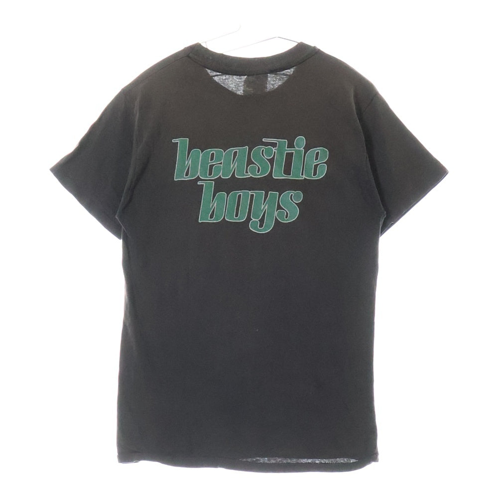 VINTAGE(ヴィンテージ) 90s BEASTIE BOYS TEE HANES ビースティボーイズ プリント クルーネック半袖カットソー ブラック