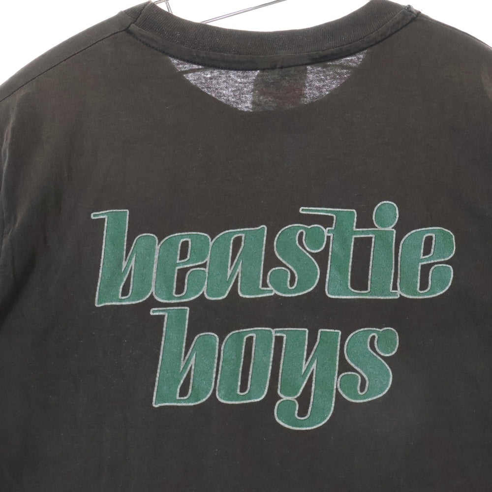 VINTAGE(ヴィンテージ) 90s BEASTIE BOYS TEE HANES ビースティボーイズ プリント クルーネック半袖カットソー ブラック