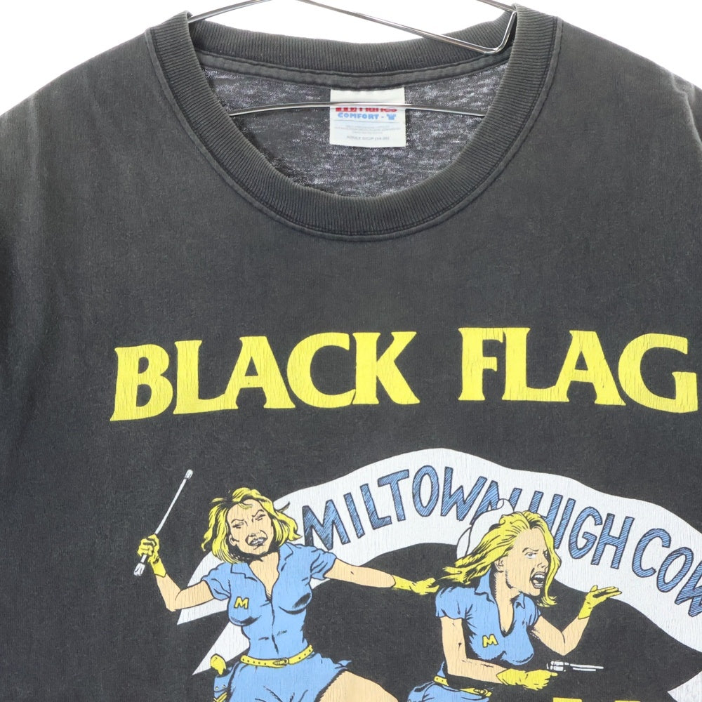 VINTAGE(ヴィンテージ) 90s BLACK FLAG TEE ブラックフラッグ プリントクルーネック 半袖Tシャツカットソー ブラック