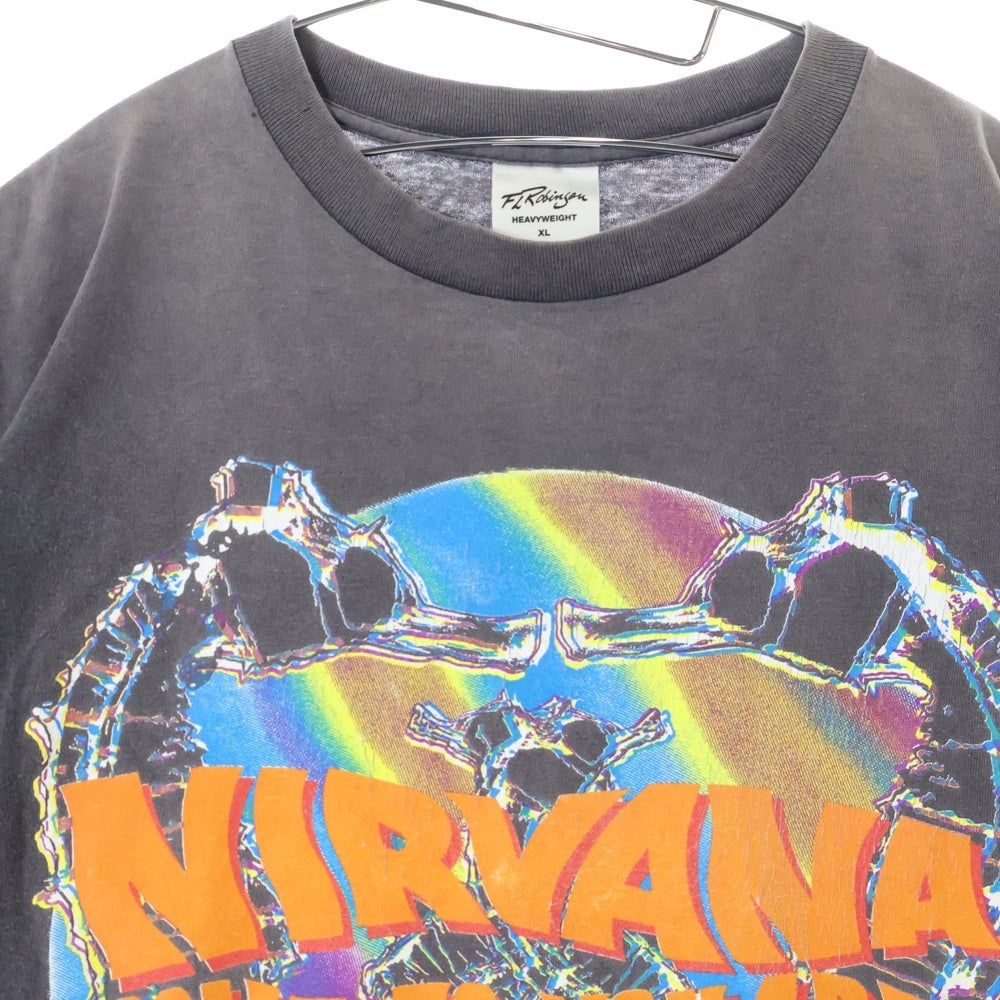 VINTAGE(ヴィンテージ) 90s NIRVANA COME AS YOU ARE ニルヴァーナ プリント 半袖クルーネックTシャツカットソー ブラック