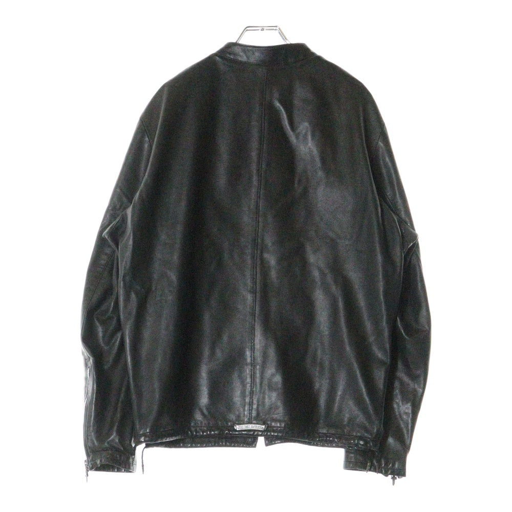 CHROME HEARTS(クロムハーツ) EZ RIDER イージーライダー ダガージップレザージャケット フルジップカスタム ブラック/シルバー