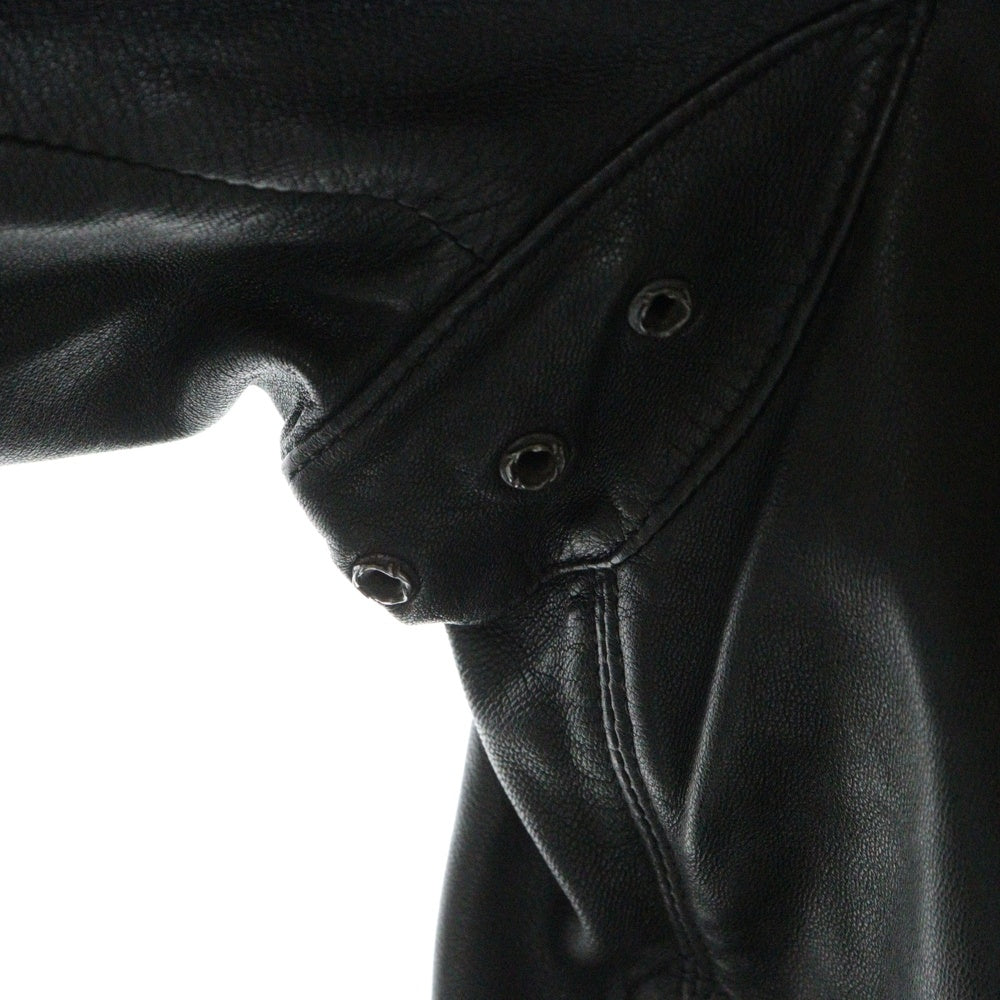 CHROME HEARTS(クロムハーツ) EZ RIDER イージーライダー ダガージップレザージャケット フルジップカスタム ブラック/シルバー