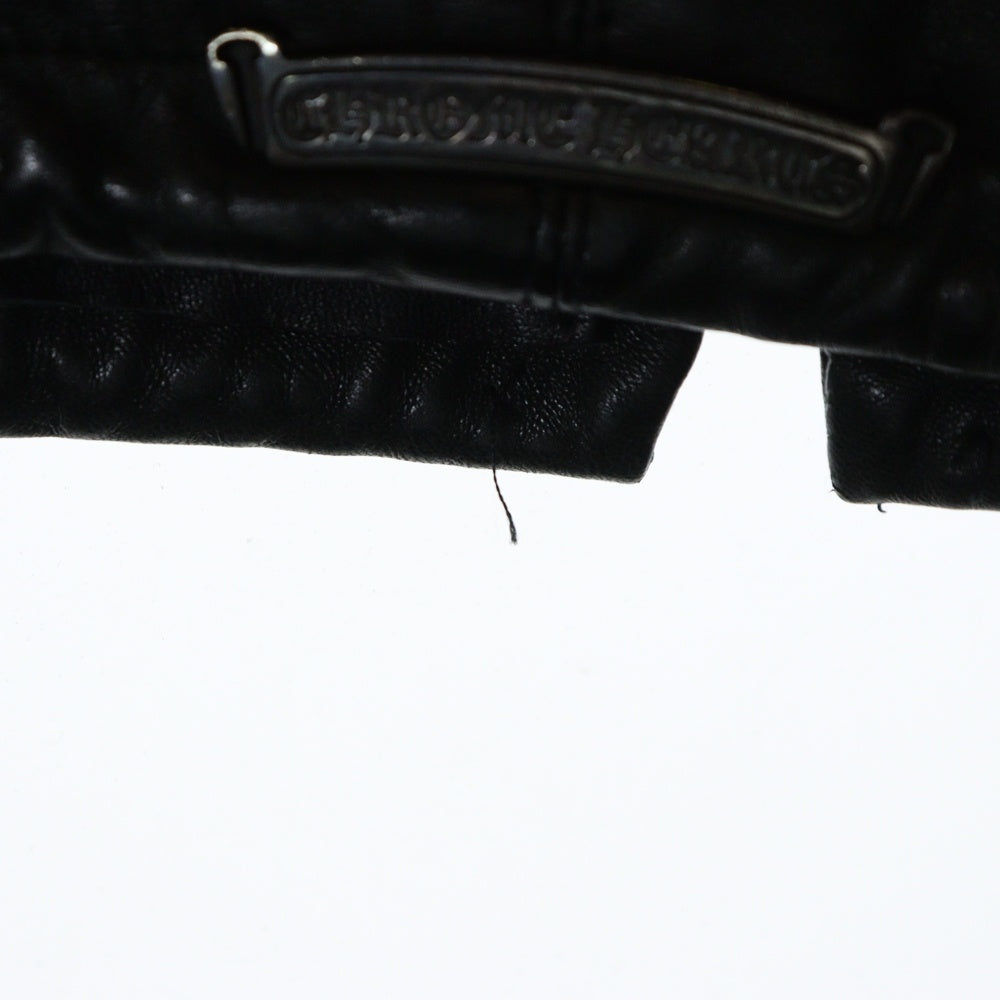 CHROME HEARTS(クロムハーツ) EZ RIDER イージーライダー ダガージップレザージャケット フルジップカスタム ブラック/シルバー