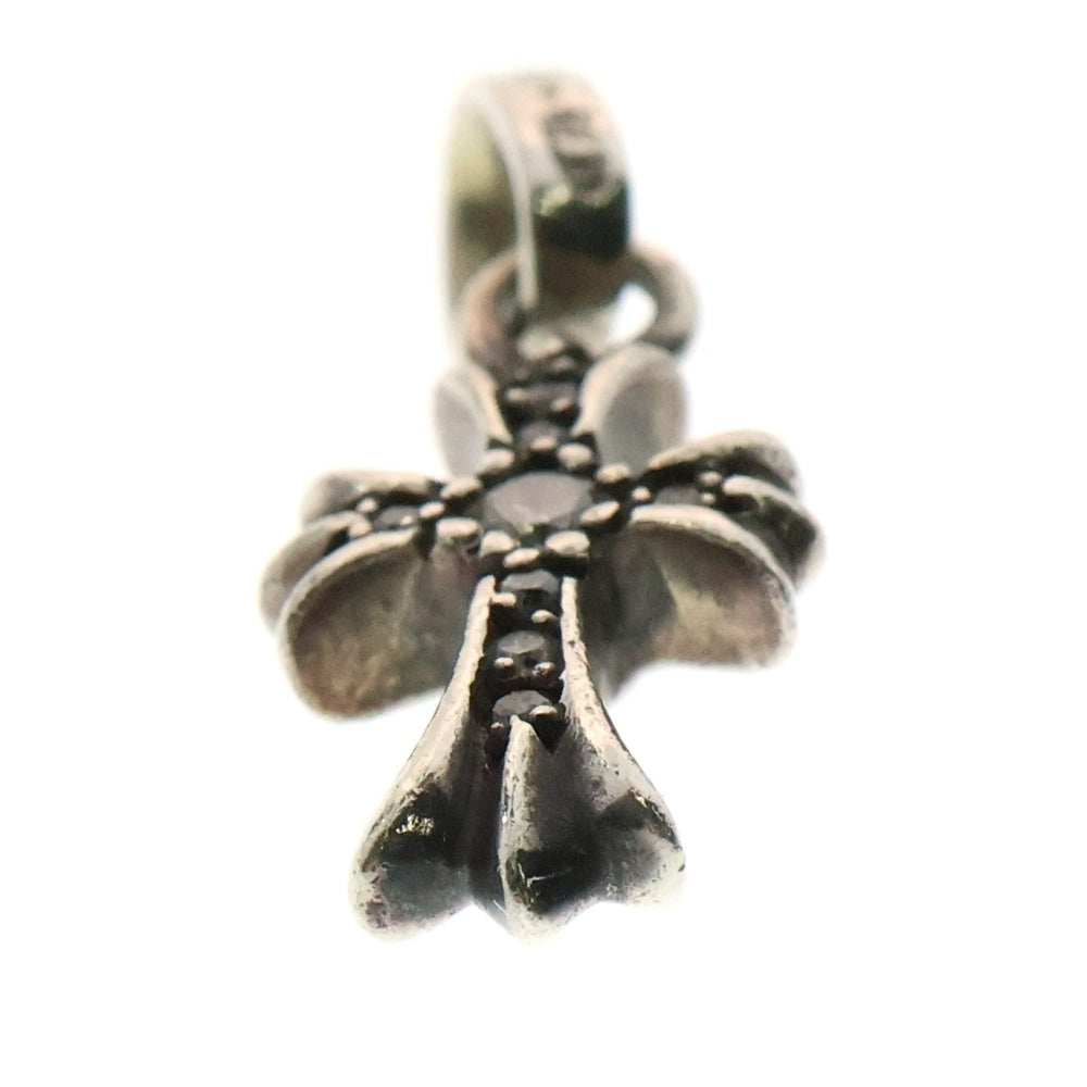 CHROME HEARTS(クロムハーツ) CRS BBYFAT P DMND ベイビーファットクロス PAVEダイヤ ペンダントトップ シルバー BCA234