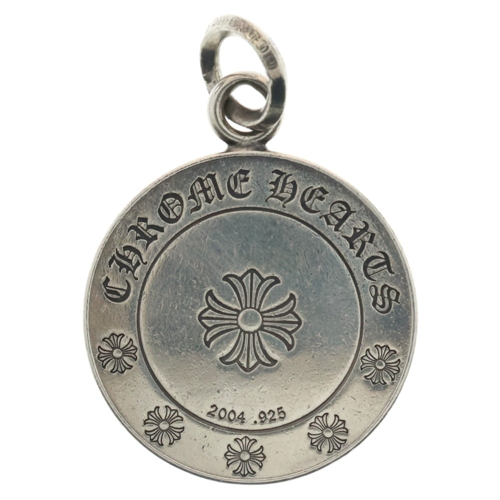 CHROME HEARTS(クロムハーツ) CHRM ANGL MDL LG ラージエンジェルメダル ペンダントネックレストップ シルバー