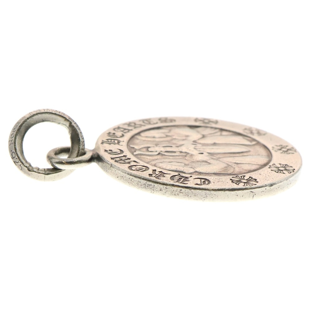 CHROME HEARTS(クロムハーツ) CHRM ANGL MDL LG ラージエンジェルメダル ペンダントネックレストップ シルバー