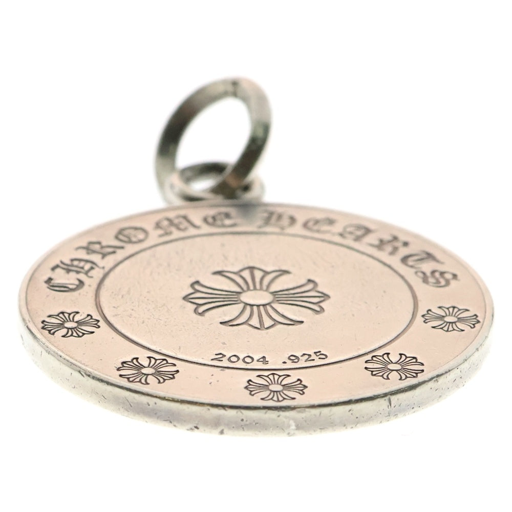 CHROME HEARTS(クロムハーツ) CHRM ANGL MDL LG ラージエンジェルメダル ペンダントネックレストップ シルバー